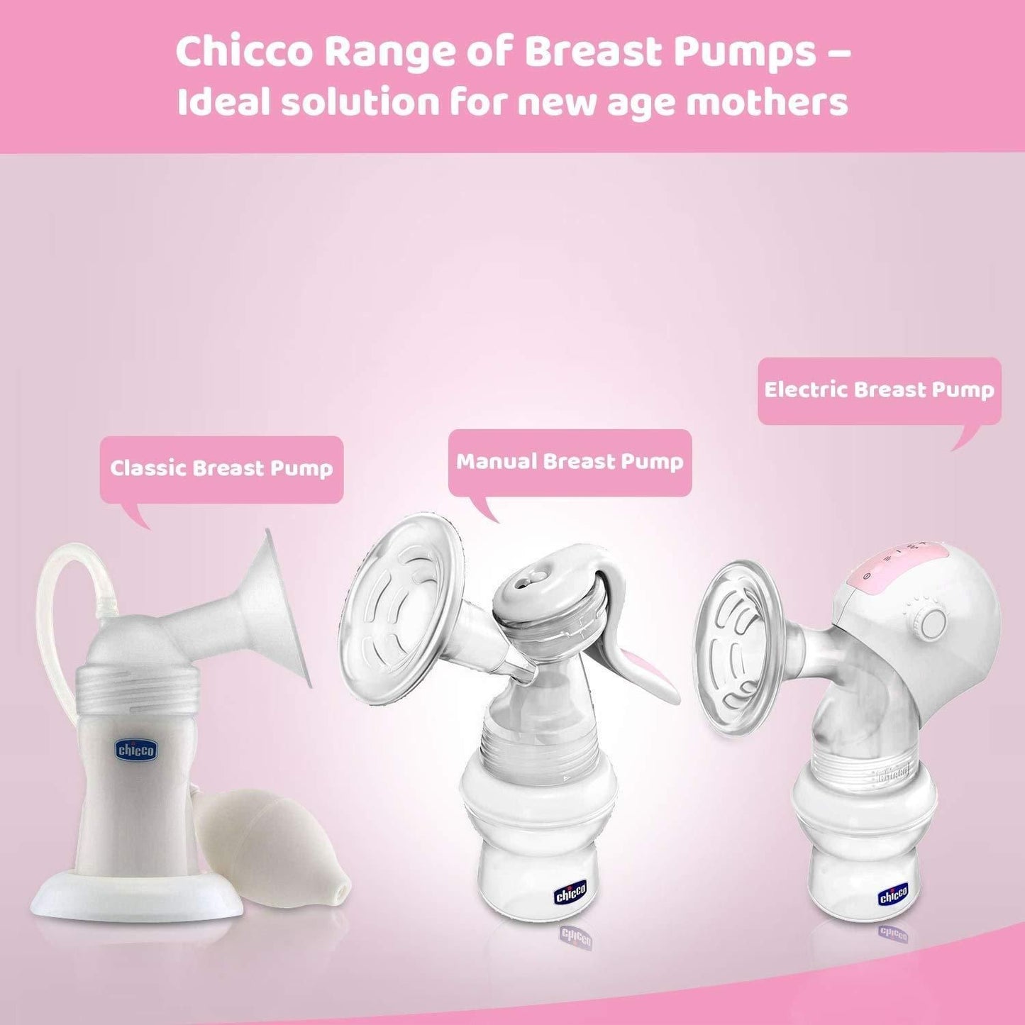 Chicco Natural Feeling Manual Breast Pump, Effective & Gentle Expression of Milk, BPA free