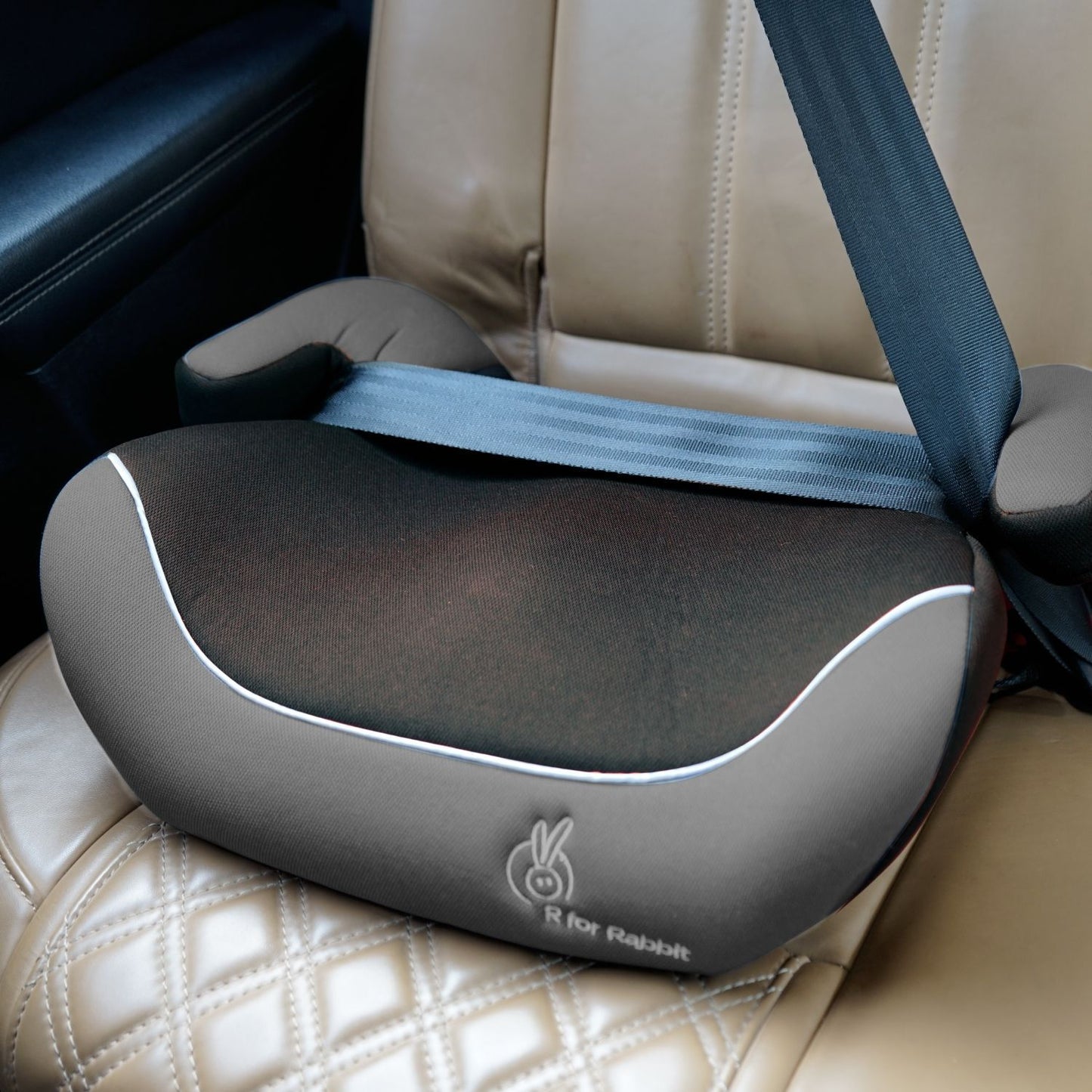 R for Rabbit Little Jack Booster Car Seat Black Grey