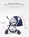 StarAndDaisy Sunrise Baby Stroller Lightweight Foldable Stroller for 0-5 Years,Adjustable Backrest, 360° Swivel Wheel, Extended Mosquito Net, Reversible Handlebar (Gama) Multicolor