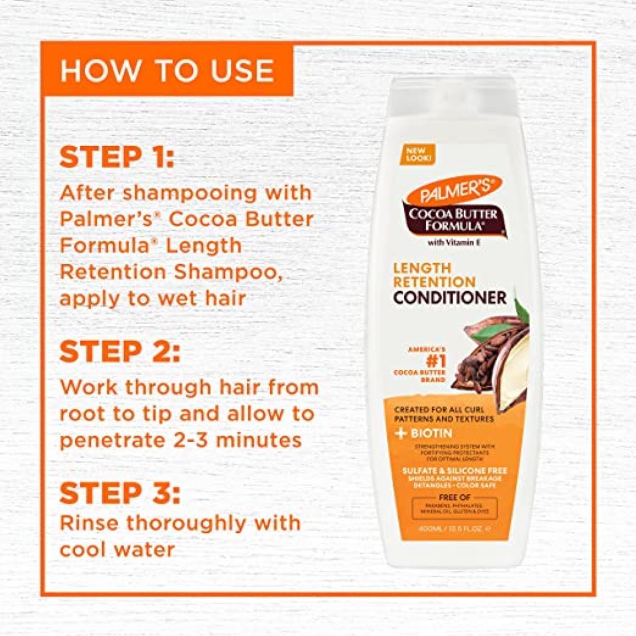 Palmer's Cocoa Butter & Biotin Length Retention Conditioner 400ml