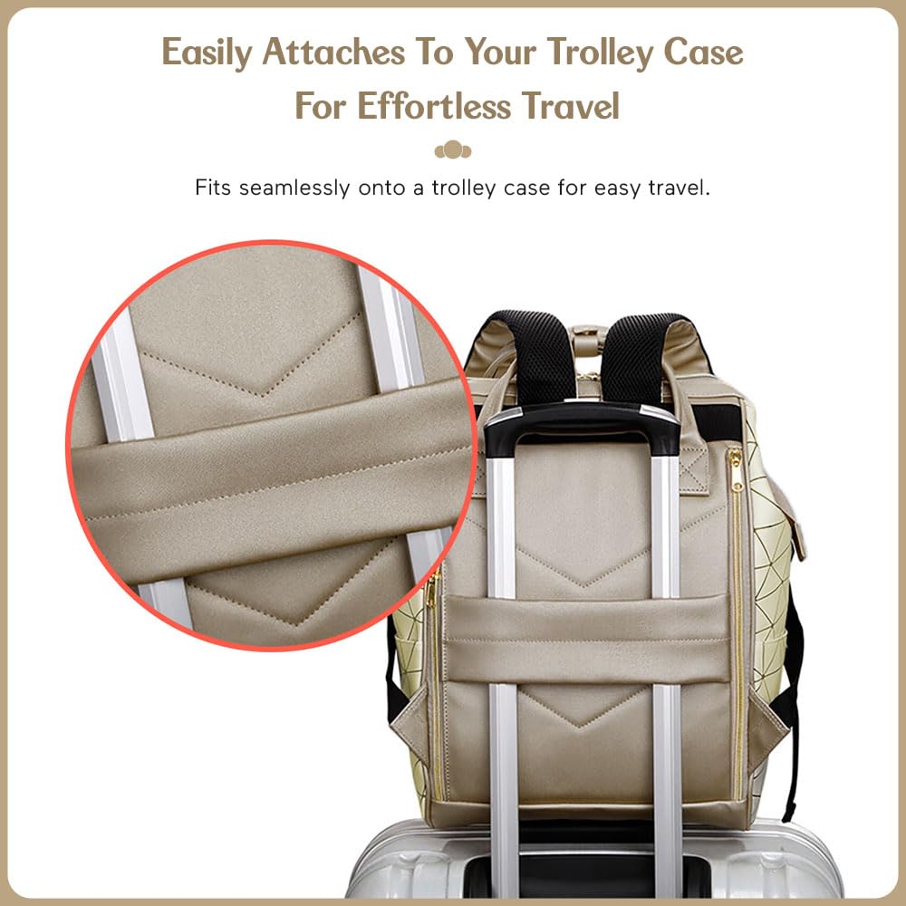 StarAndDaisy Diaper Bag/Backpacks for Mother- Maternity Bags for Baby with Multi Compartments, Stylish, Waterproof & Travel Friendly, Lightweight.(Beige)
