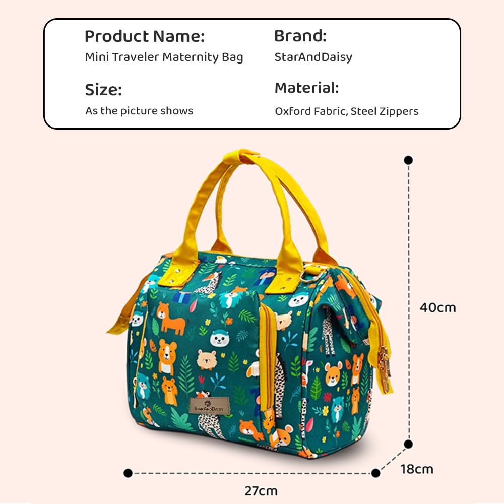 StarAndDaisy Diaper Bag/Diaper Bags for Mom with Light Weight and Potable Design/Multi Compartments, Waterproof Baby Bag with Ultra soft fabric.