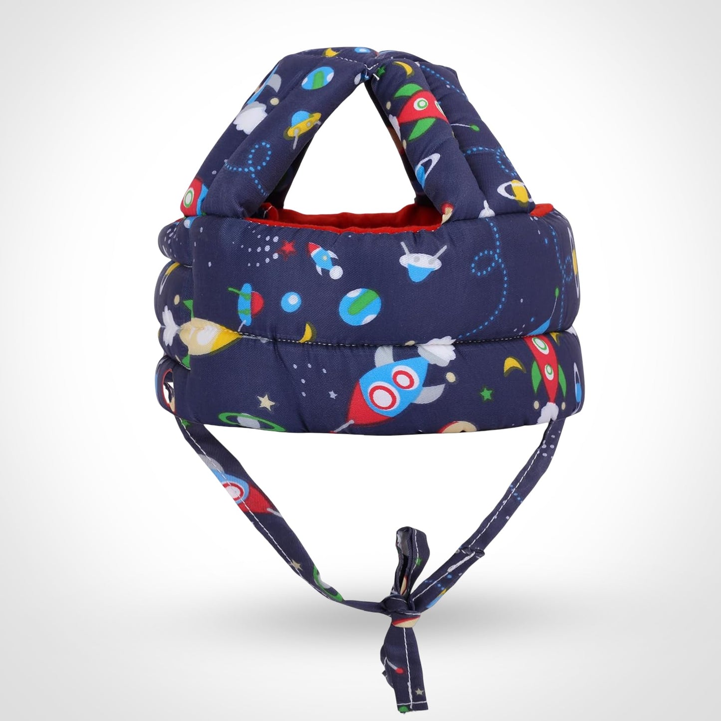 Uonibaby X StarAndDaisy Baby Head Protector Cushion Plush Soft Toy Early Learning Toy Fall Protection Helmet Baby Head Protector Child Adjustable Shoulder Strap (Space Print)