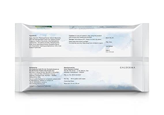Cetaphil Baby Gentle Wipes 40's with Aloevera & Vitamin E, 10 hrs Moisturization