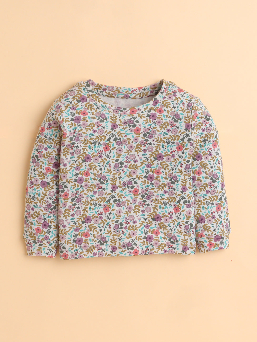 Polka Tots Cotton Sweatshirt & Jogger Pants for Baby Girls & Boys - Multi-Color (0-2 Months)