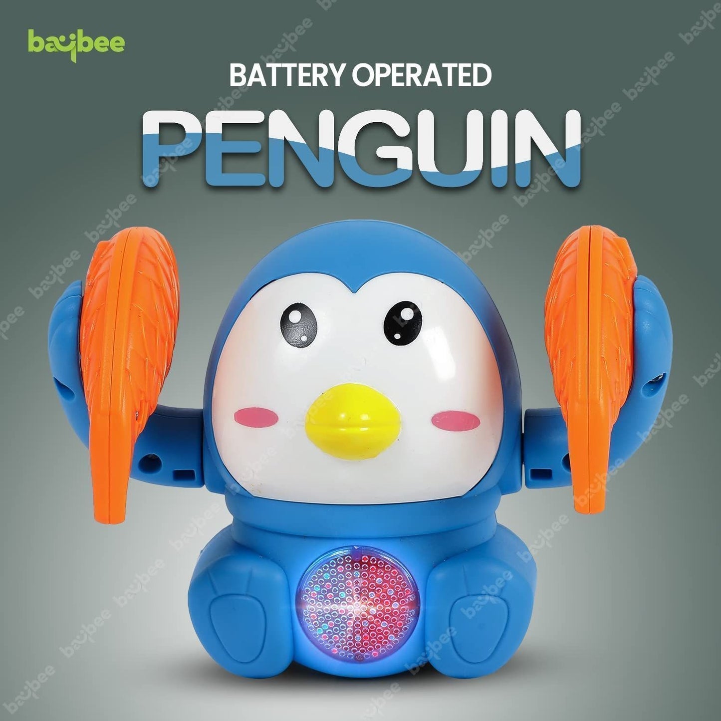 Baybee Tumbling Penguin Musical Toys for Baby Kids, Crawling Toys with 360°Spinning & Rolling, Music, Light, Sensor Control | Dancing Penguin Sound Toy | Tumbling Penguin Baby Toys 6-12 Months Boy Girl