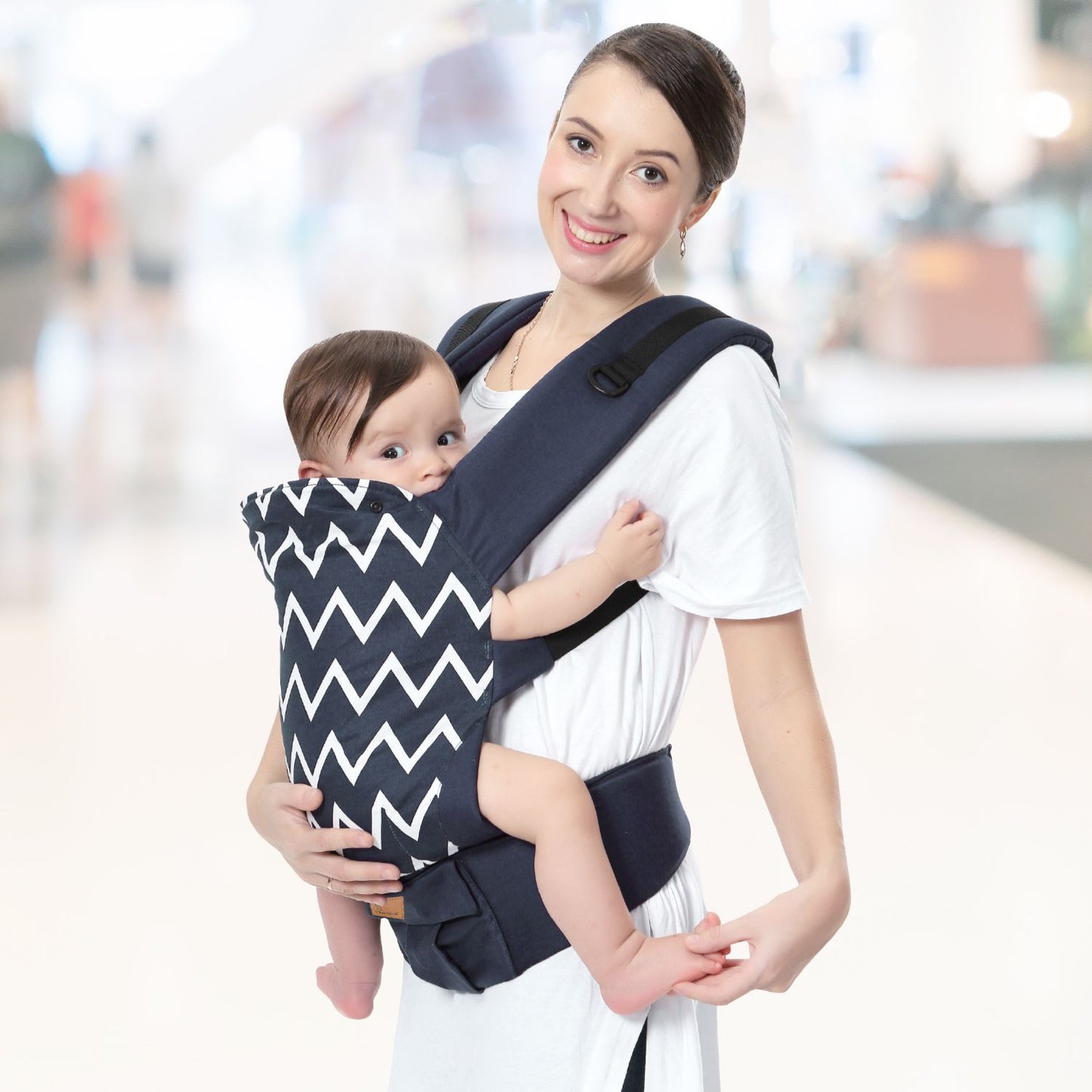 R for Rabbit Hug Me Ergo 2-In-1 Baby Carrier With Ergonomic Support Blue
