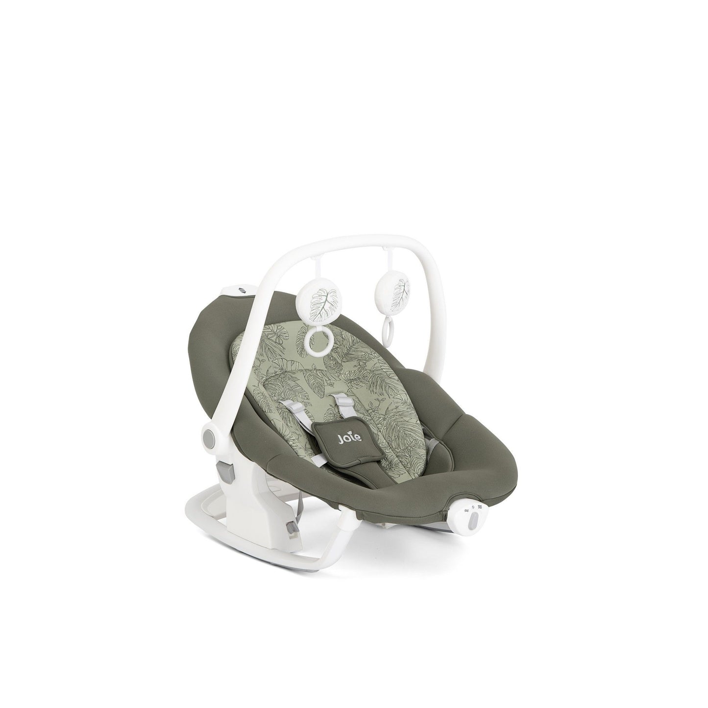 Joie Serina 2in1 Premium Automatic Electric Baby Swing – Rocker with 3 Recline Positions and SoftTouch, 5-Point Harness, 5 Soothing Swing Speeds, Melodies & Vibration, Detachable Seat, Birth to 9 kg