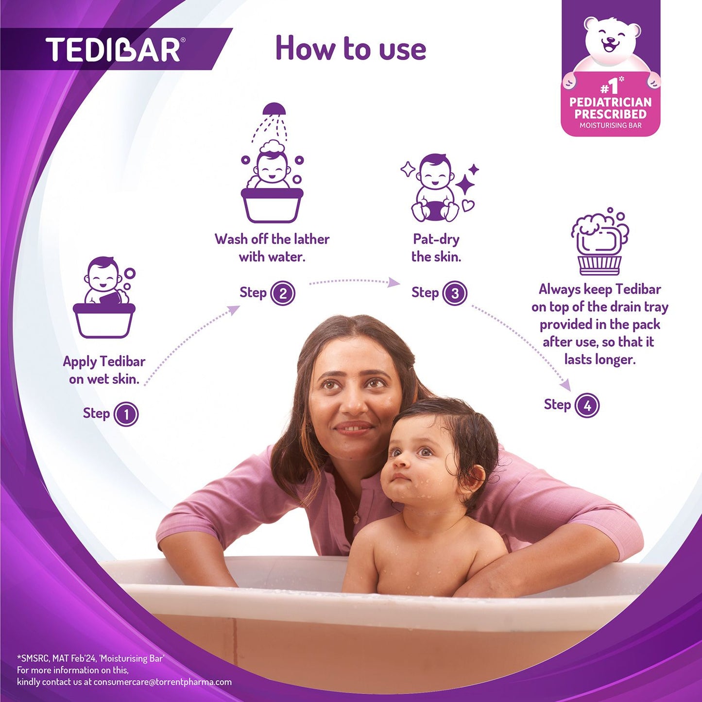Tedibar bathing bar 100gx2