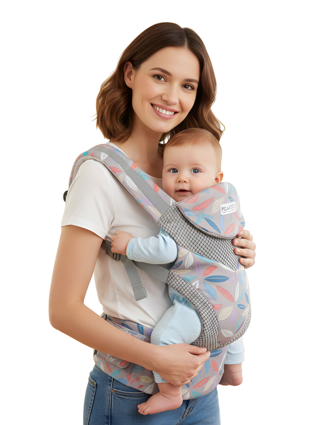 Polka Tots Unisex Beige Baby Carrier