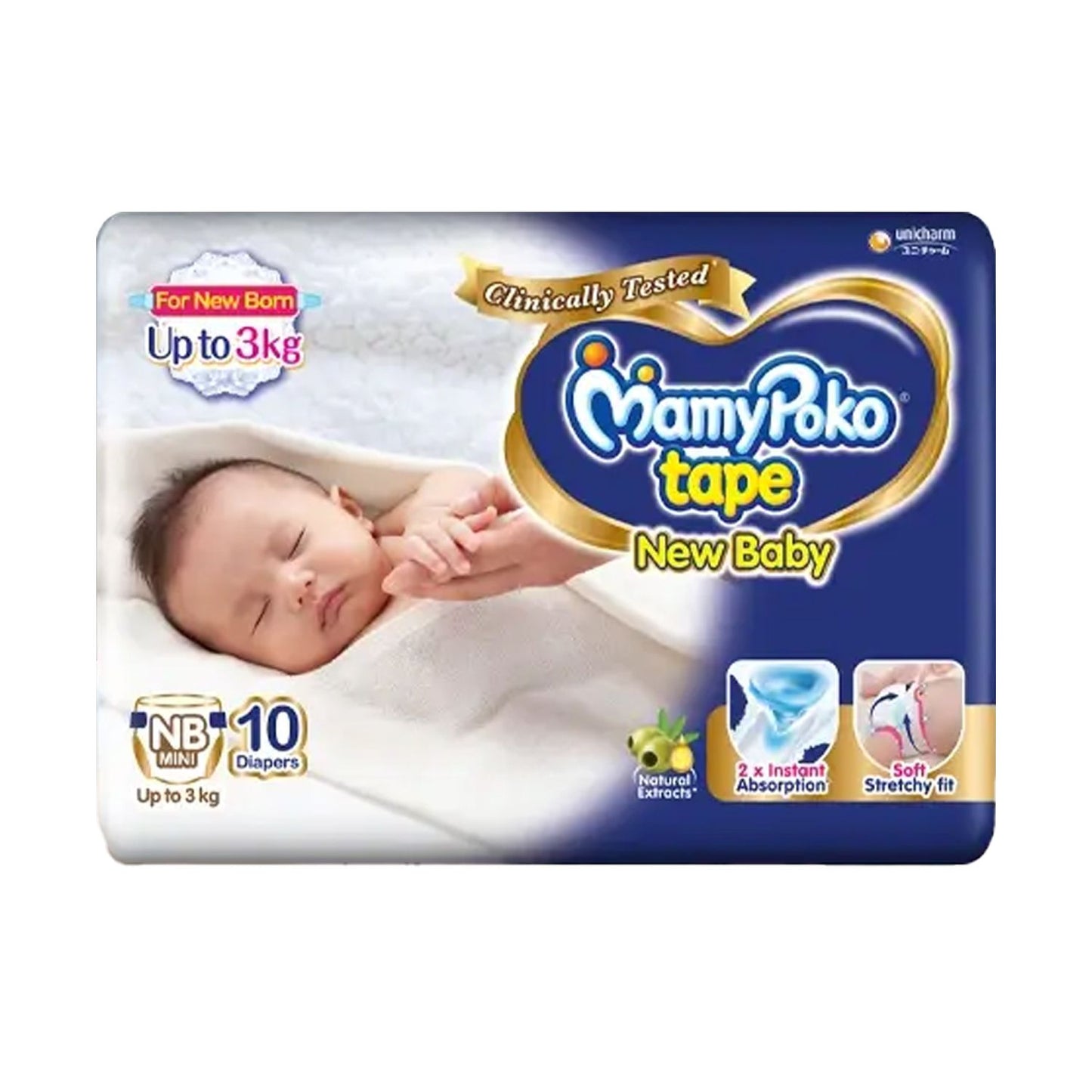 MAMYPOKO TAPE-NB MINI(10) (Upto 3 kg)