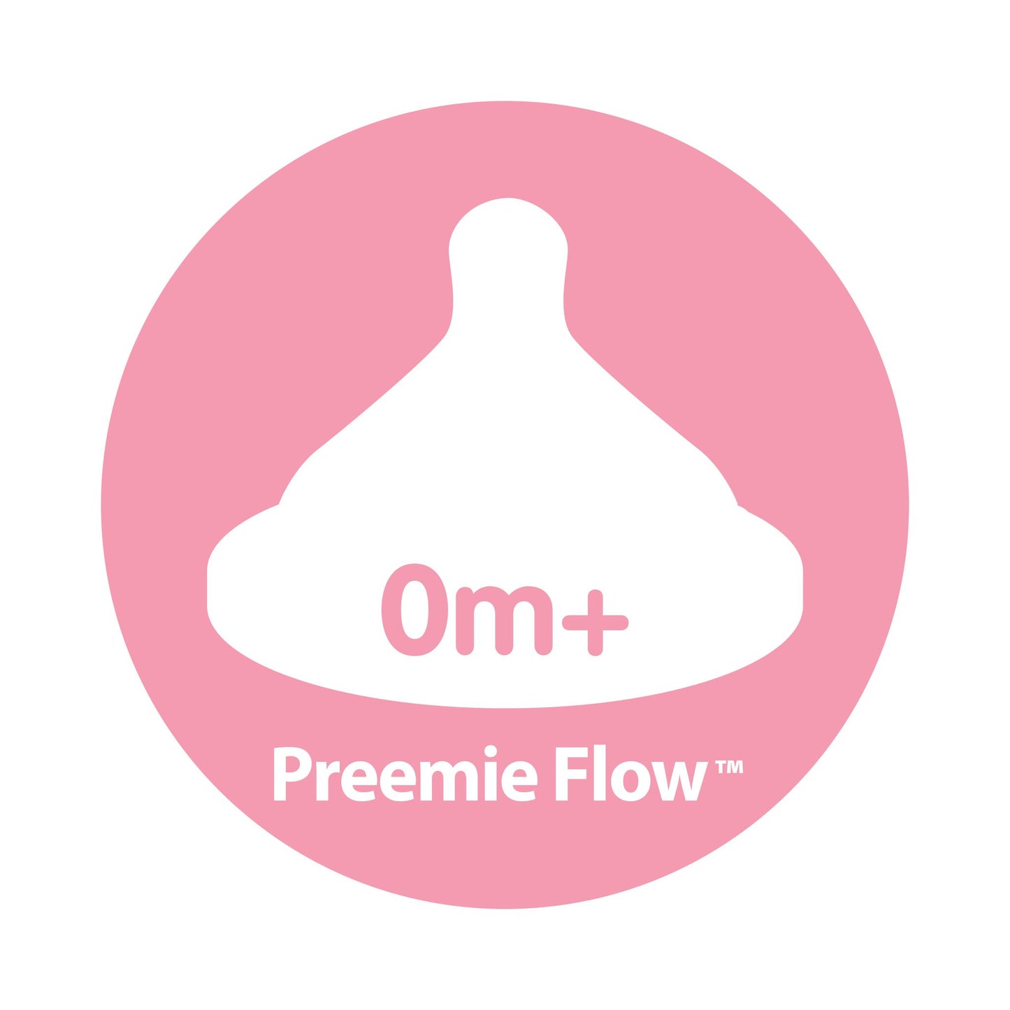 Dr. Brown's Preemie Flow Wide-Neck Silicone Options+ Nipple, 2-Pack