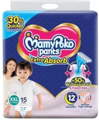 MamyPoko Extra Absorb Pants - XXL (15 Pieces)