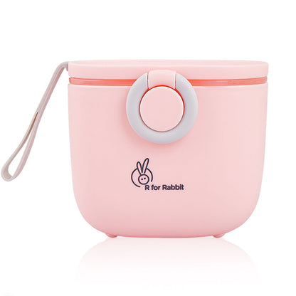 R for Rabbit First Feed Box With Scoop, BPA Free, Leak Proof Pink