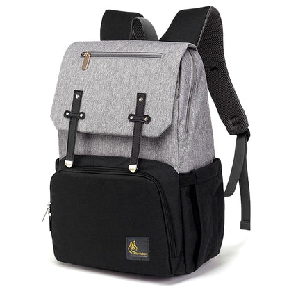 R for Rabbit Caramello Smart Diaper Bags For Mother With High-Quality Water-Resistant Material Grey Black