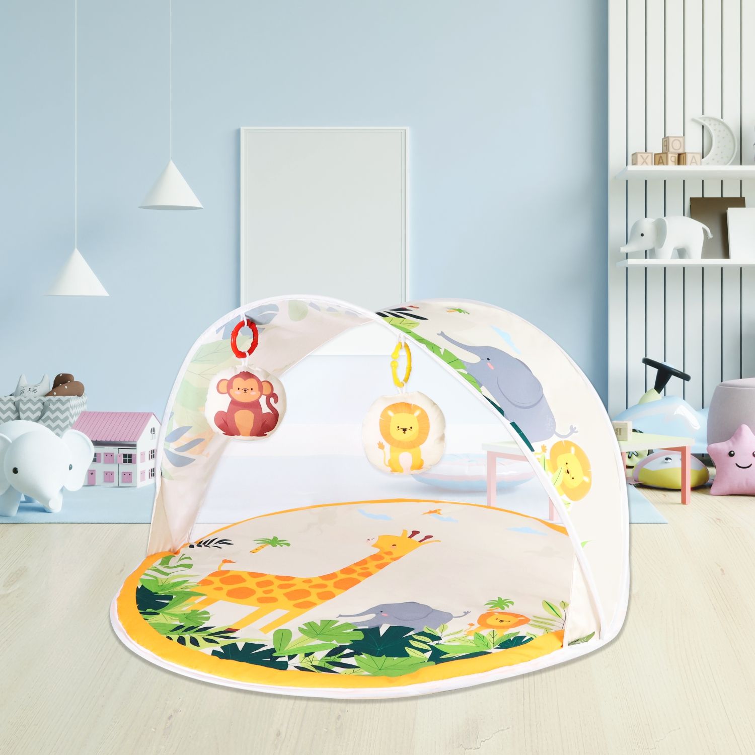 R for Rabbit First Play Safari Play Gym For Kids Orange