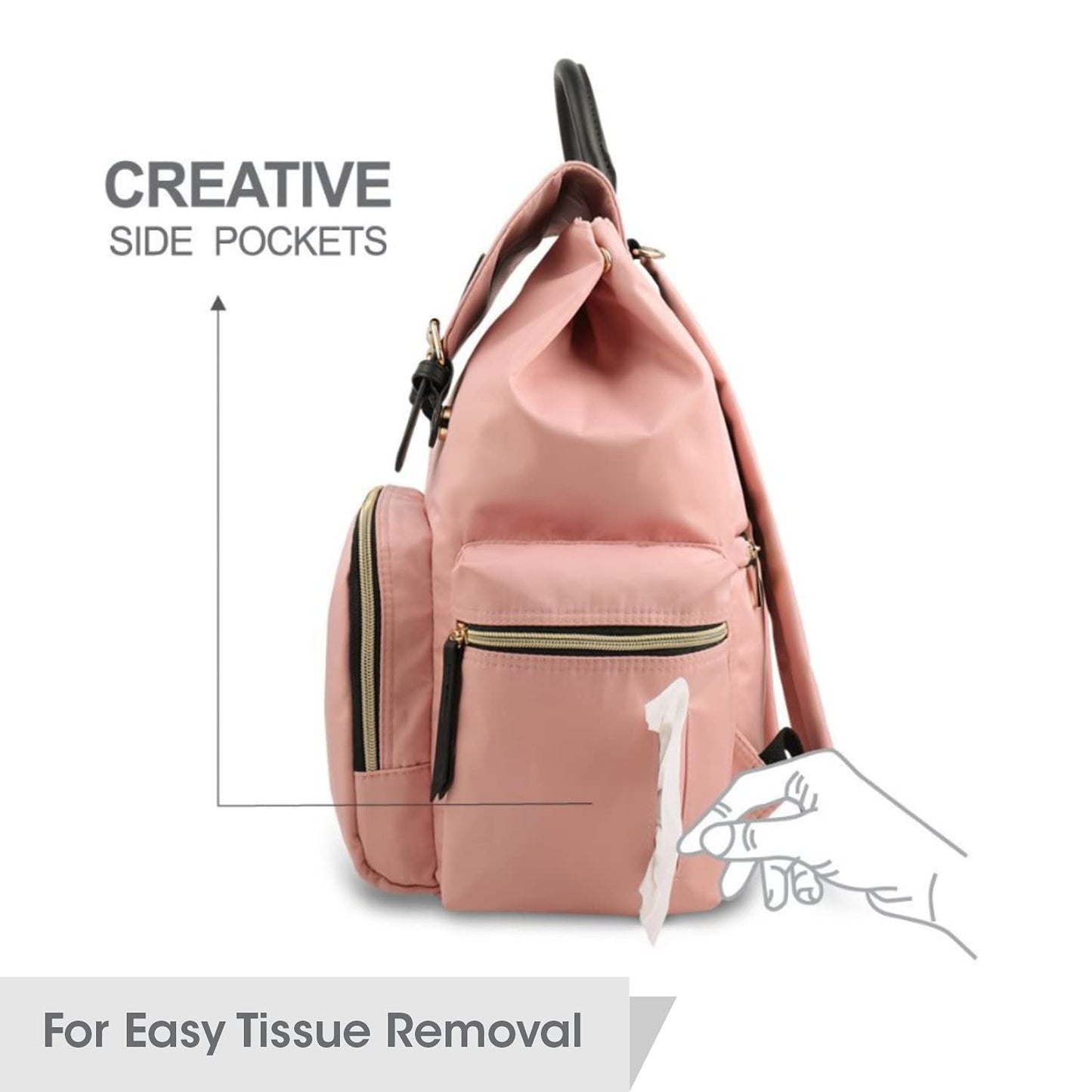 R for Rabbit Caramello Bliss Diaper Bag Pink