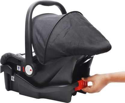 R for Rabbit Picaboo Grand 4 in 1 Multipurpose Car Seat Cum Carry Cot Black Grey