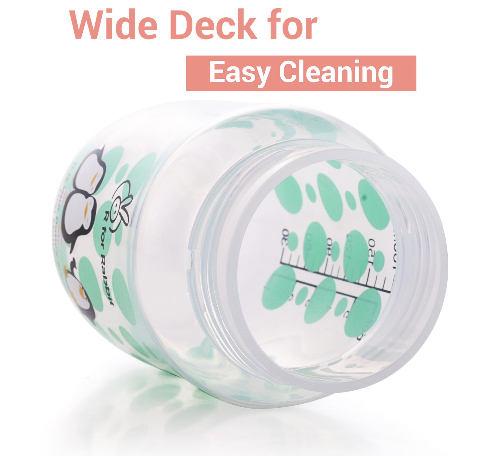 R for Rabbit Penguin Spout Cup Green