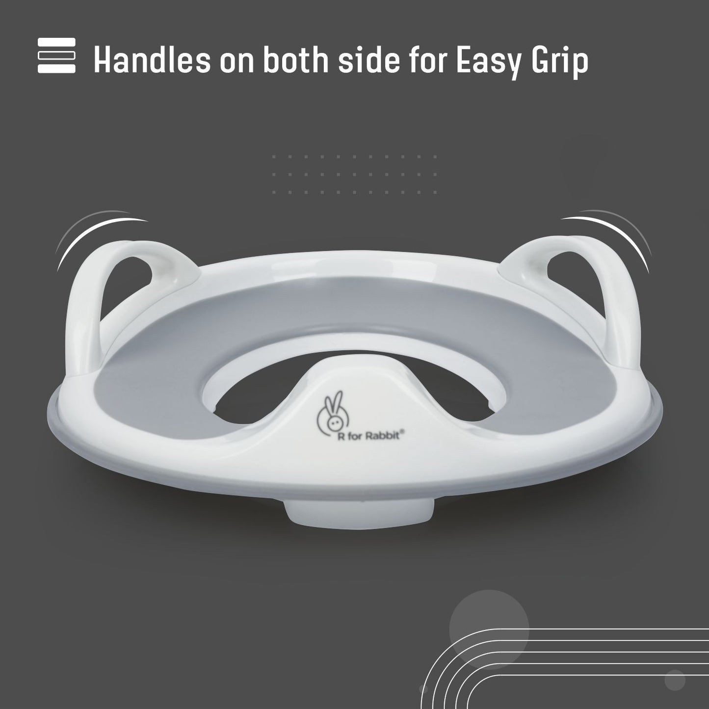 R for Rabbit Minimo Toilet Seats Happy And Comfy Potty Training Seat For Baby Grey
