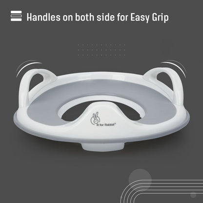 R for Rabbit Minimo Toilet Seats Happy And Comfy Potty Training Seat For Baby Grey