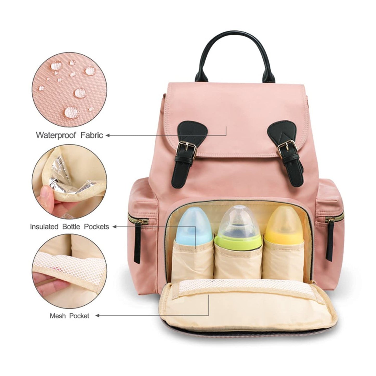 R for Rabbit Caramello Bliss Diaper Bag Pink