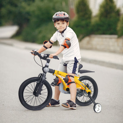 R for Rabbit Tiny Toes Jazz 14T Bicycle - Adjustable Structure, Seat & Handlebar, 90% Installed Yellow