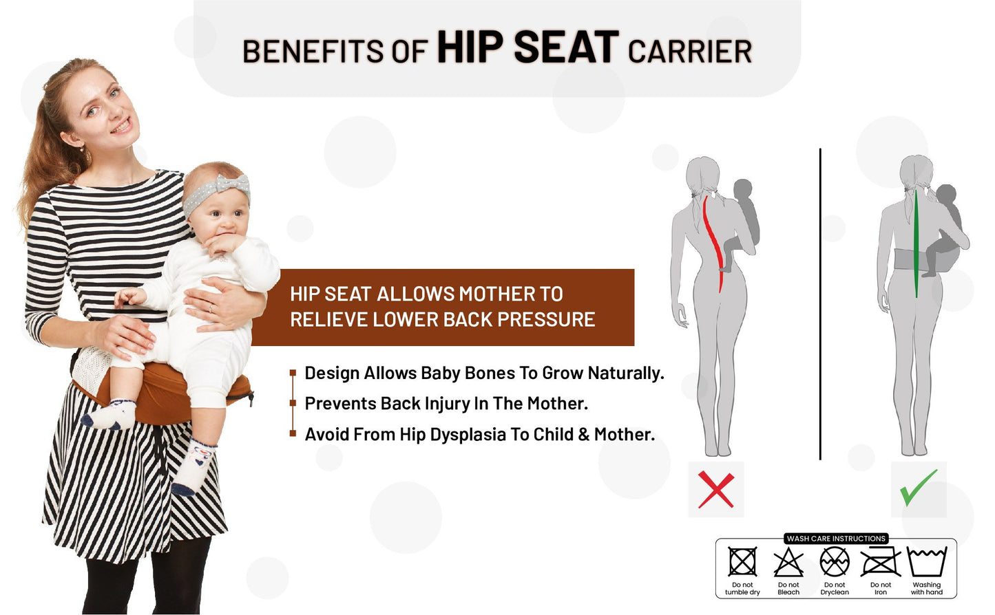 R for Rabbit Upsy Daisy Baby Carrier With 4 In 1 Carry Position, 100% Cotton Fabric Grey Cream