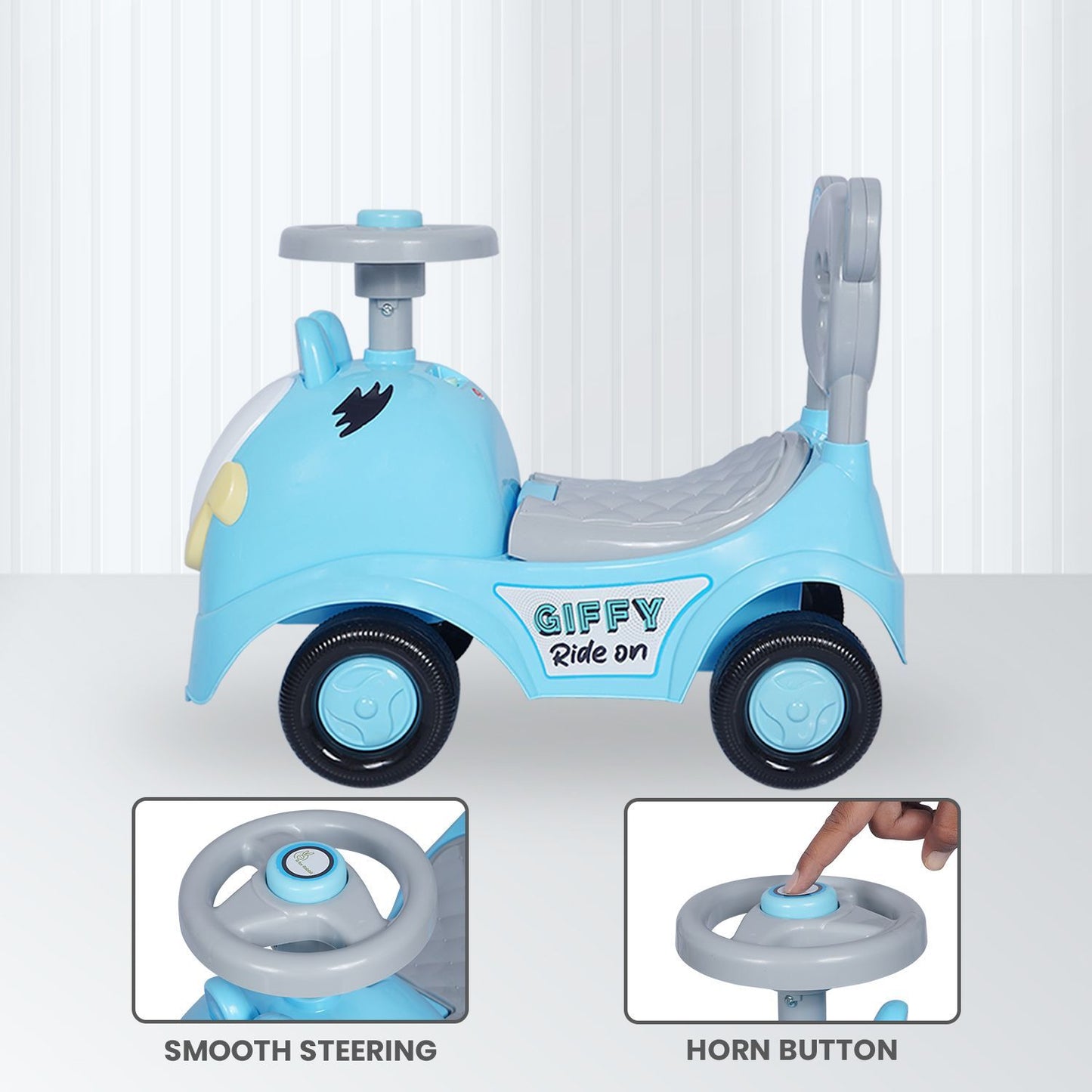 R for Rabbit Giffy Ride On Car For Kids Blue