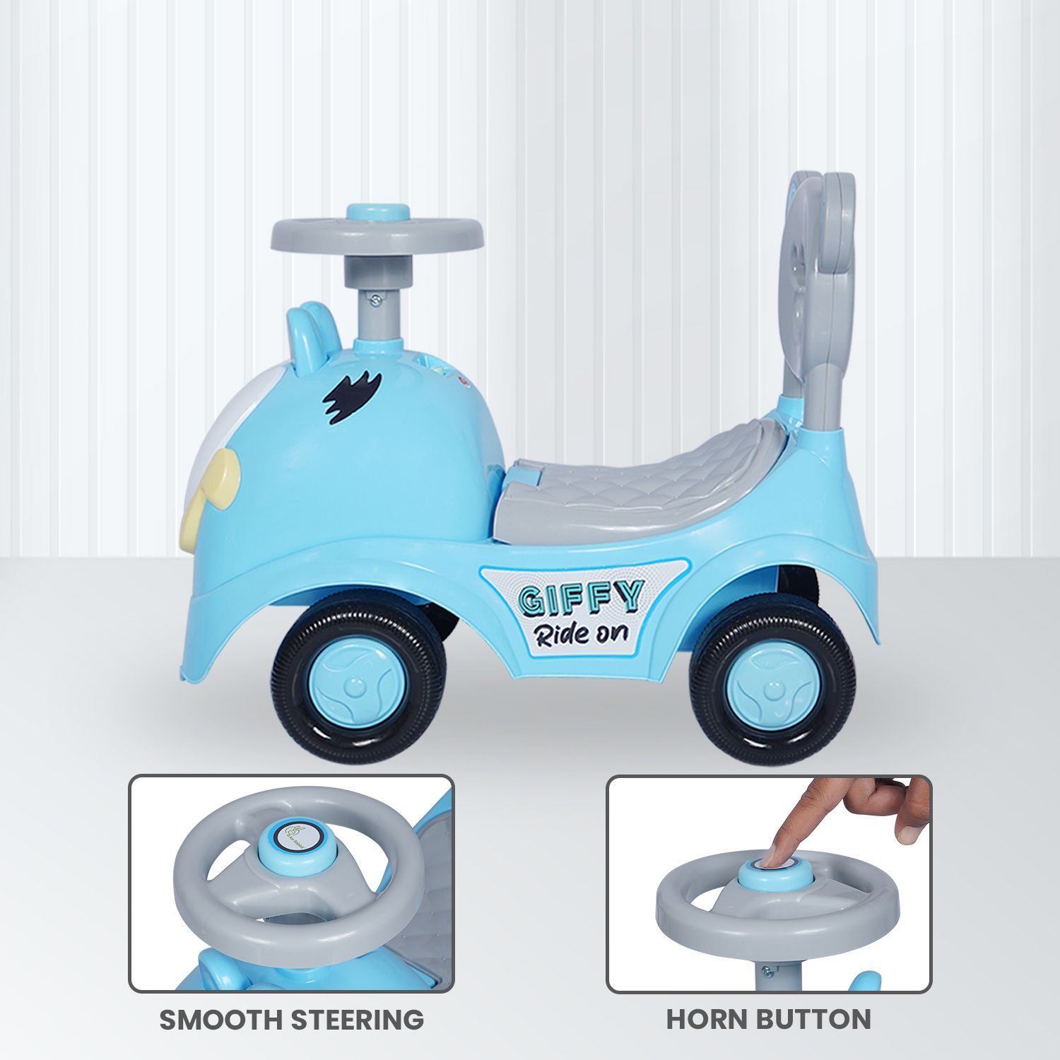 R for Rabbit Giffy Ride On Car For Kids Blue
