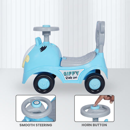 R for Rabbit Giffy Ride On Car For Kids Blue
