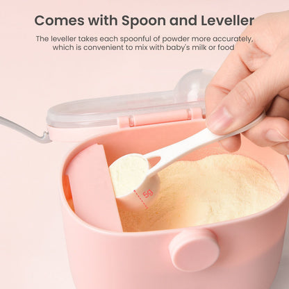 R for Rabbit First Feed Box With Scoop, BPA Free, Leak Proof Pink