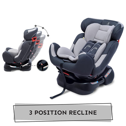R for Rabbit Jack N Jill Grand Baby Car Seat For 0 To 7 Years Grey