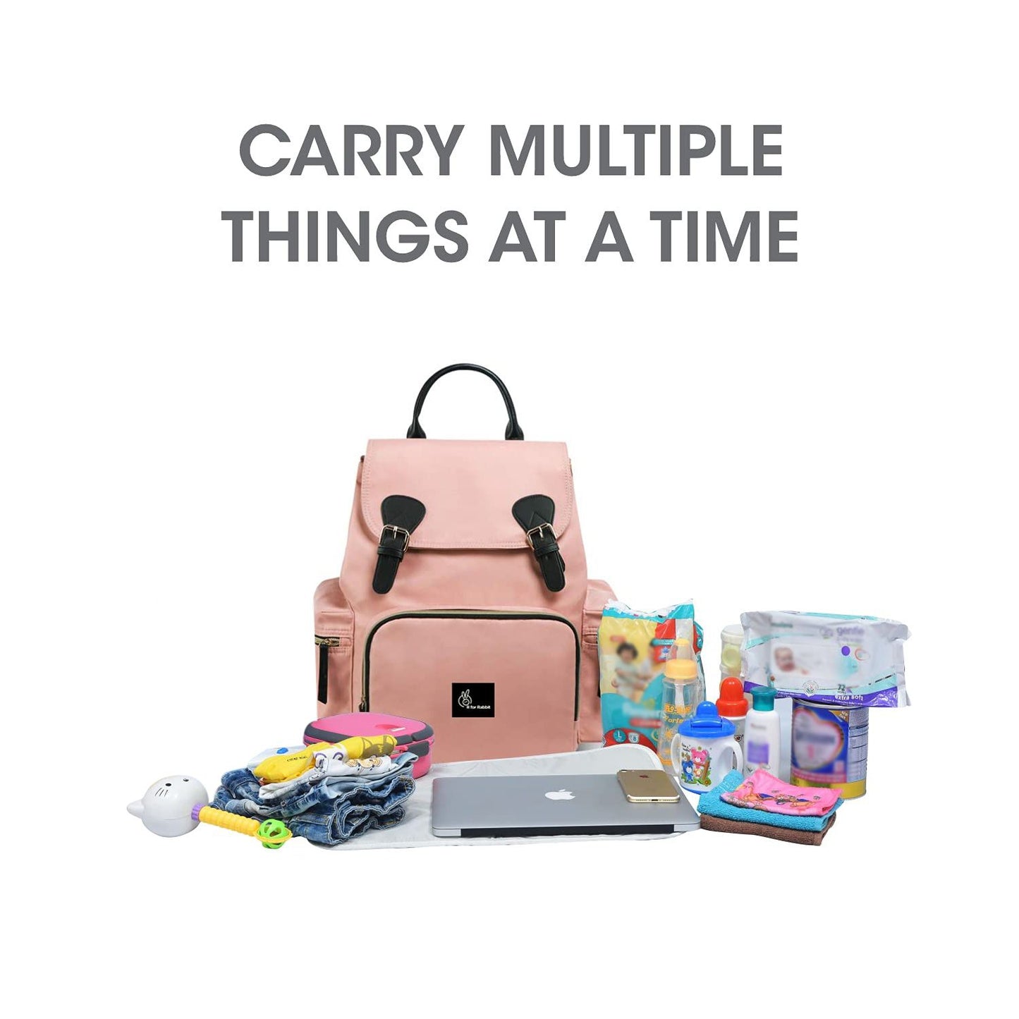 R for Rabbit Caramello Bliss Diaper Bag Pink