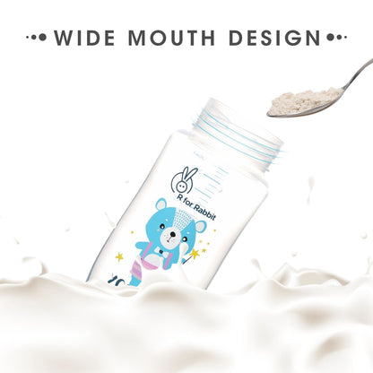 R for Rabbit Premium Baloo Baby Straw Sipper Bottle 300 ML Blue