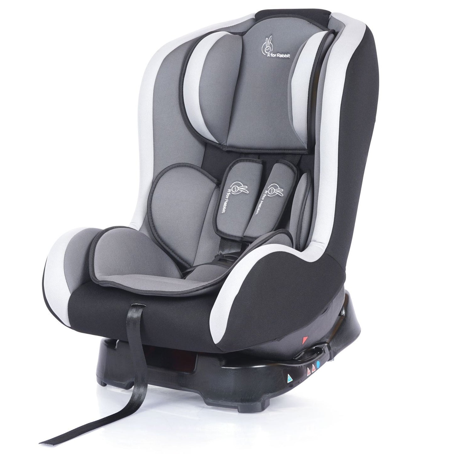 R for RABBIT Jack N Jill Baby Car Seat For 0 To 5 Years Black Grey