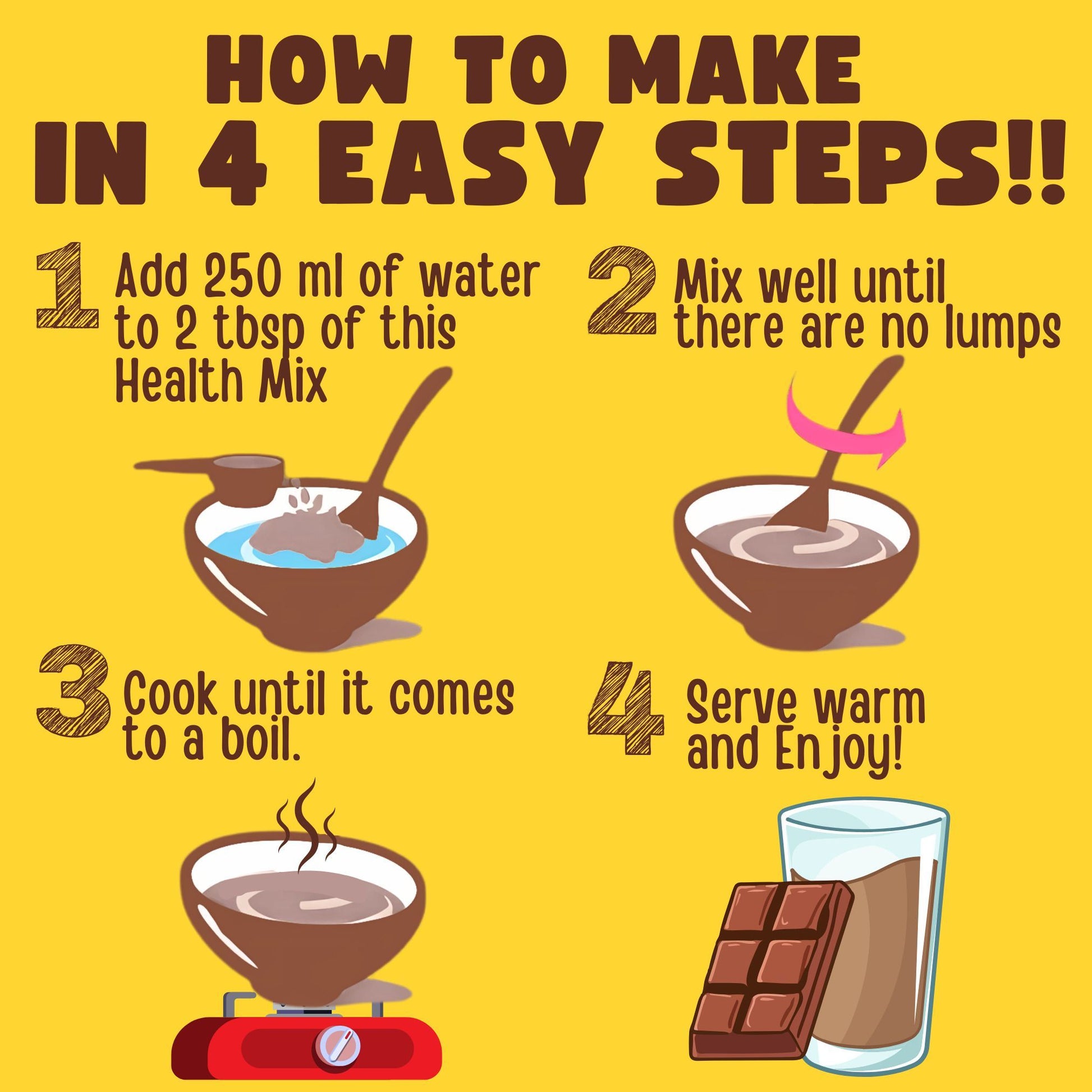 Tummy Friendly Foods Health Mix Chocolate Jaggery
