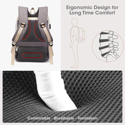 R for Rabbit Caramello Smart Diaper Bags For Mother With High-Quality Water-Resistant Material Beige Brown