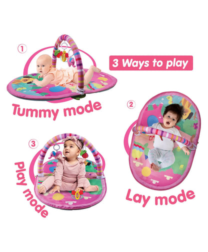 3 IN 1 DELUXE PLAYGYM - PINK
