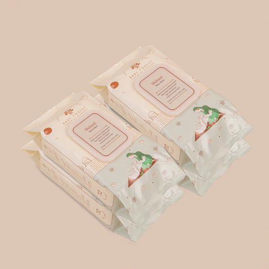 Mulmul Baby Wipes Pack of 4