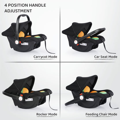 R for Rabbit Jack N Jill Grand Baby Car Seat For 0 To 7 Years Colorful