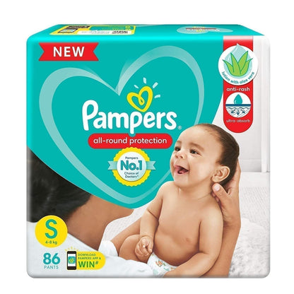 PAMPERS All round protection Small 3-8KG 86'S