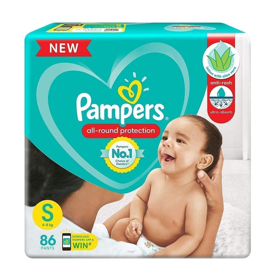PAMPERS All round protection Small 3-8KG 86'S