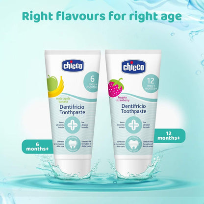 Chicco Toothpaste Strawberry - No Fluoride (12m+) (50gm)