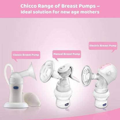 Chicco Natural Feeling Manual Breast Pump, Effective & Gentle Expression of Milk, BPA free