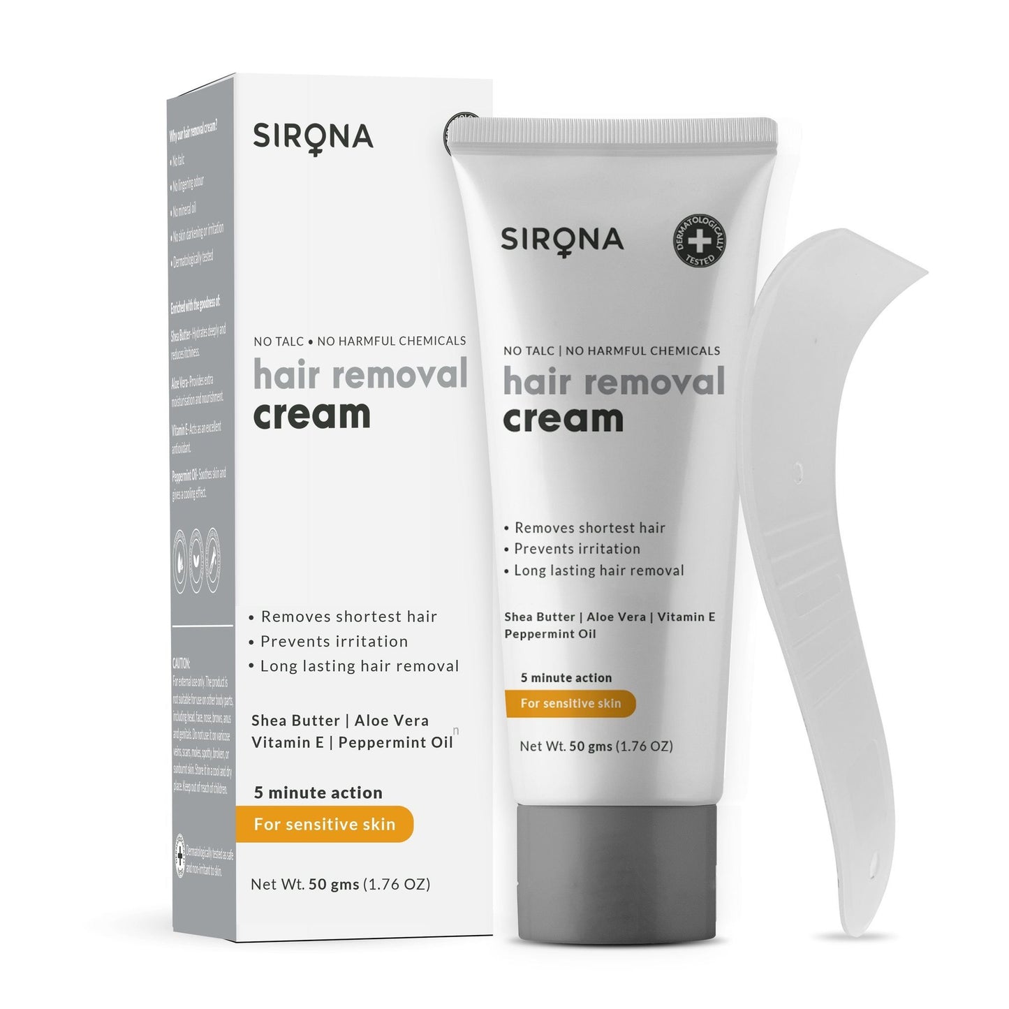 Sirona Sensitive Skin with Aloevera, Vitamin E & Shea Butter - 50 gm