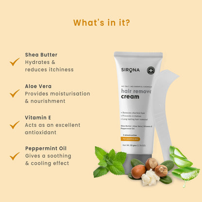 Sirona Sensitive Skin with Aloevera, Vitamin E & Shea Butter - 50 gm
