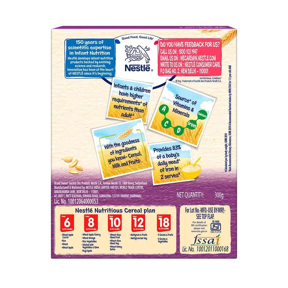 Nestle Cerelac Grains & Fruits Baby Cereal, 18 -24 mths, 300 gm