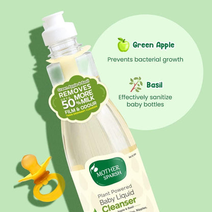 Mother Sparsh Natural Baby Bottle Liquid Cleanser 175 ml