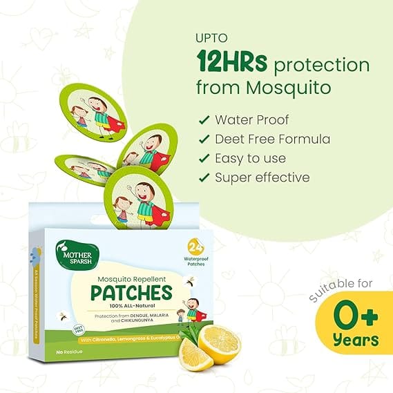 Mother Sparsh Mosquito Repellent Patches, 24 pcs
